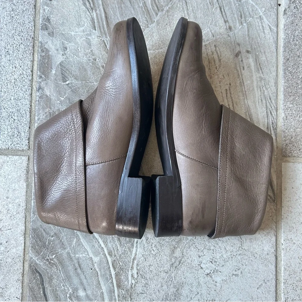 Jacadi Paris Girl Brown Leather Ankle Boots, Size 35 EU/US 3.5
